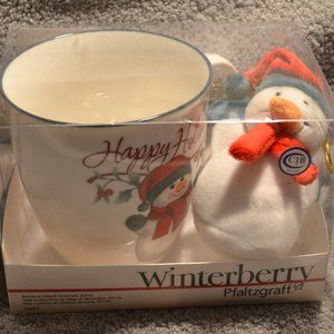 Christmas Winter Pfaltzgraff Winterberry Mug With Ornament Packaged